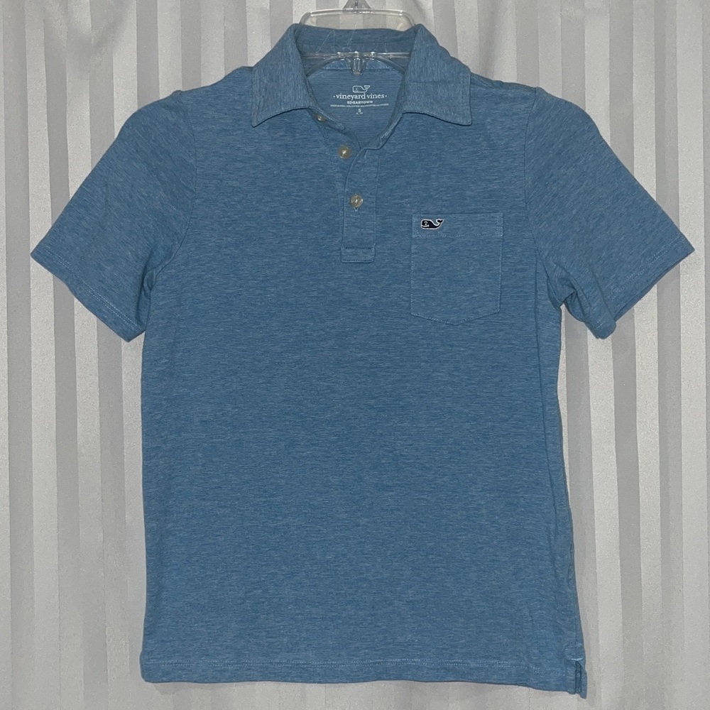 Vineyard Vines Boy’s Edgartown Light Blue Polo Shirt